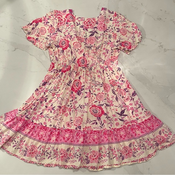 🎉HOST PICK🎉 SHEIN pink floral print mini dress - Picture 8 of 13